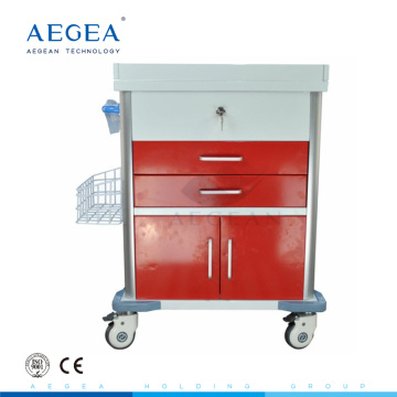 AG-MT026 hospital patient trolley medical cart manufacturers four silent castors with brakes